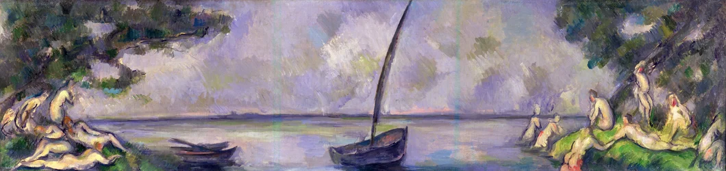 Boot und Badende